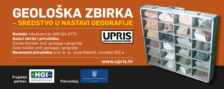 Oglas za "Geološu zbirku" objavljen u Natiional Geographicu Hrvatska